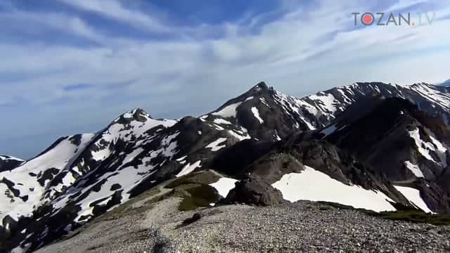 残雪の白馬岳／鑓ヶ岳から大雪渓へ